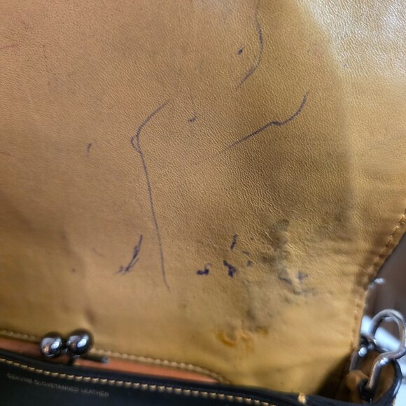 Coach Dinky With Tea Rose Crossbody Leather DK 20215 - Picture 8 of 15